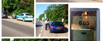 Polițiștii de la Rutieră, în control pe DN1B, marți dimineață